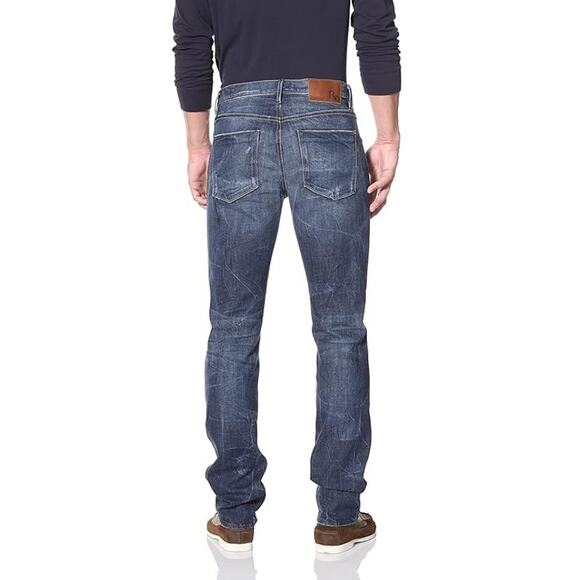 Raven Denim Vic Slim Straight Denim Jeans in Alloy Size 29 x 34 NWT $199 - Picture 2 of 10